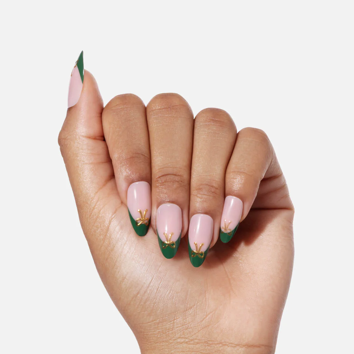 Evergreen Glam Press On (Almond) - Image 12