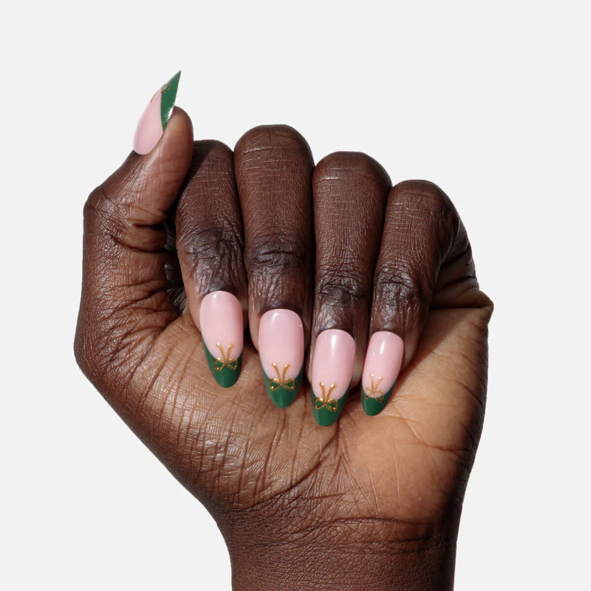 Evergreen Glam Press On (Almond) - Image 13