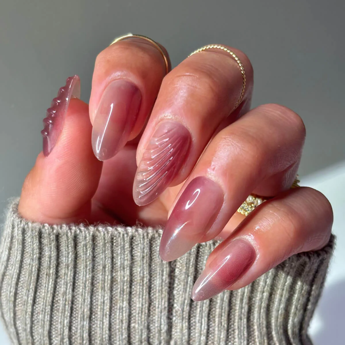High Society Press On (Almond) - Image 2