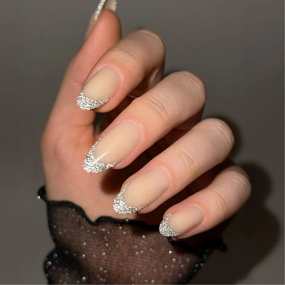 Tinsel Tips Press On (Almond) - Image 3